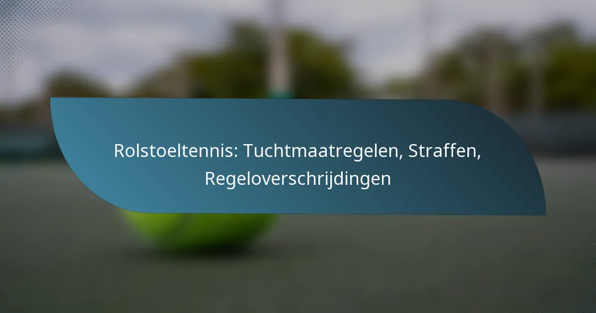 Rolstoeltennis: Tuchtmaatregelen, Straffen, Regeloverschrijdingen